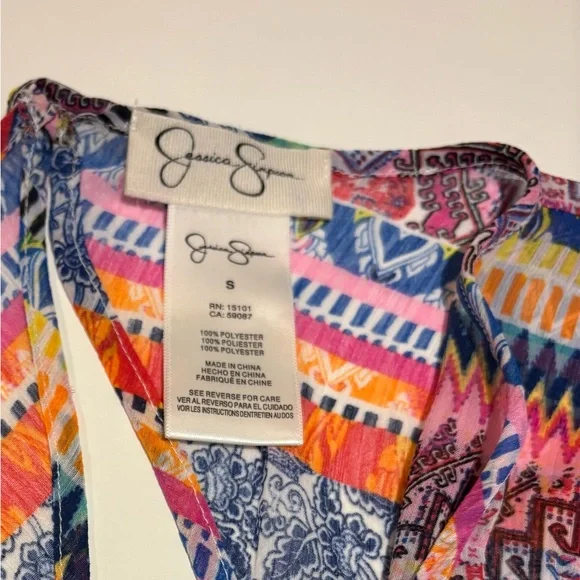 Jessica Simpson Colorful Patterned Mini Dress - Picture 3 of 4